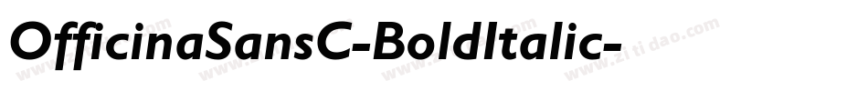 OfficinaSansC-BoldItalic字体转换