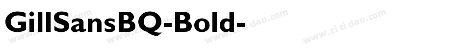 GillSansBQ-Bold字体转换