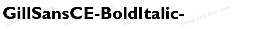 GillSansCE-BoldItalic字体转换