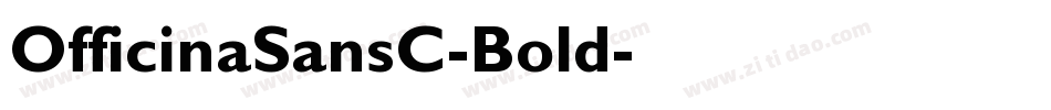 OfficinaSansC-Bold字体转换