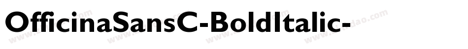 OfficinaSansC-BoldItalic字体转换