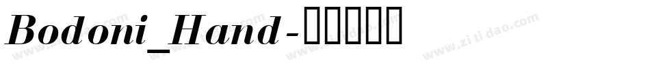 Bodoni_Hand字体转换