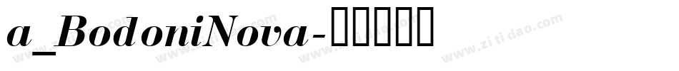 a_BodoniNova字体转换