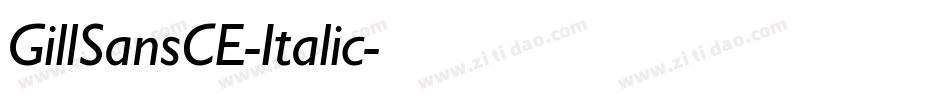 GillSansCE-Italic字体转换