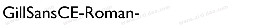 GillSansCE-Roman字体转换