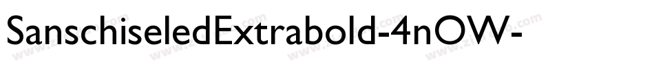 SanschiseledExtrabold-4nOW字体转换
