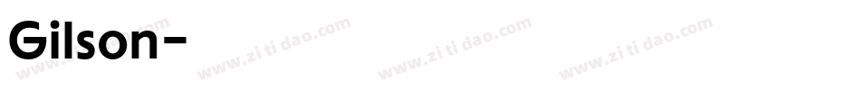 Gilson字体转换