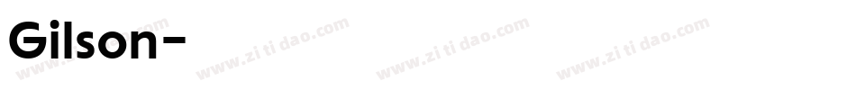 Gilson字体转换