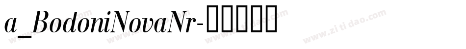a_BodoniNovaNr字体转换