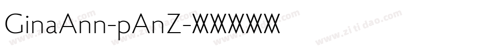 GinaAnn-pAnZ字体转换
