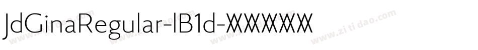 JdGinaRegular-lB1d字体转换
