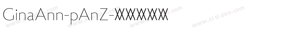 GinaAnn-pAnZ字体转换