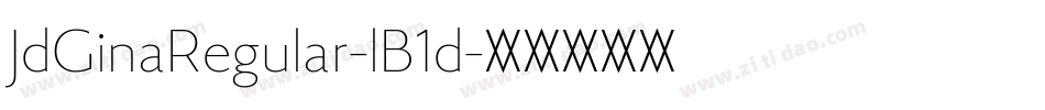 JdGinaRegular-lB1d字体转换