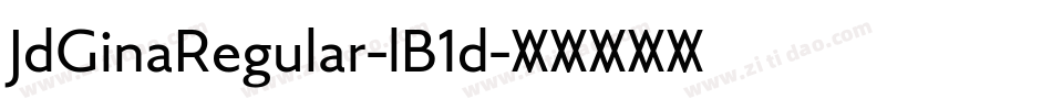 JdGinaRegular-lB1d字体转换