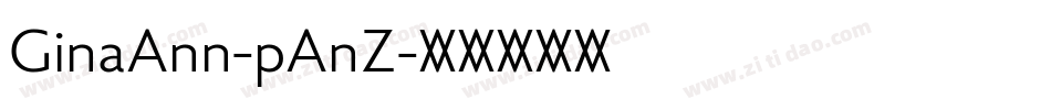 GinaAnn-pAnZ字体转换