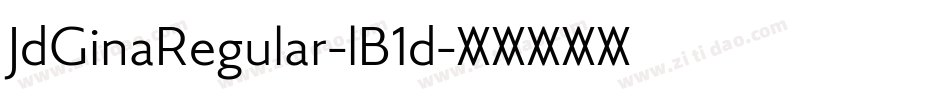 JdGinaRegular-lB1d字体转换
