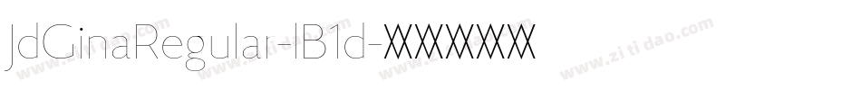 JdGinaRegular-lB1d字体转换
