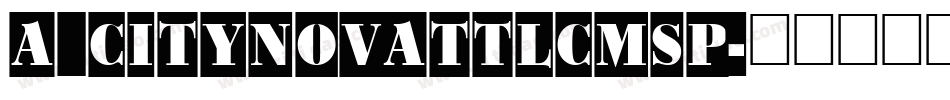 a_CityNovaTtlCmSp字体转换