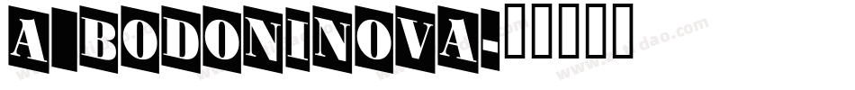 a_BodoniNova字体转换