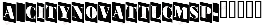 a_CityNovaTtlCmSp字体转换