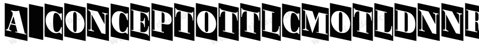 a_ConceptoTtlCmOtlDnNr字体转换