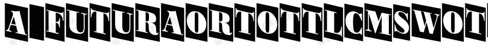 a_FuturaOrtoTtlCmSwOtl字体转换