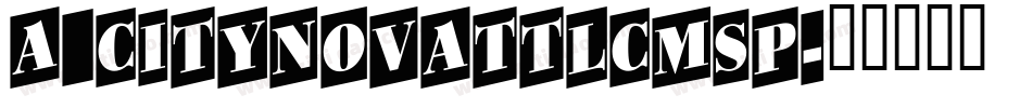 a_CityNovaTtlCmSp字体转换