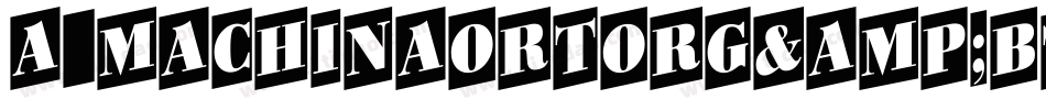 a_MachinaOrtoRg&Bt字体转换