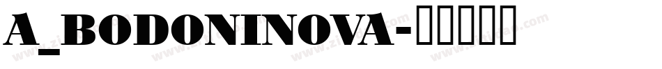 a_BodoniNova字体转换