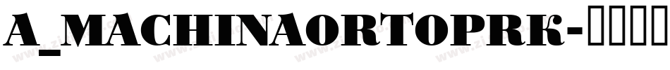 a_MachinaOrtoPrk字体转换