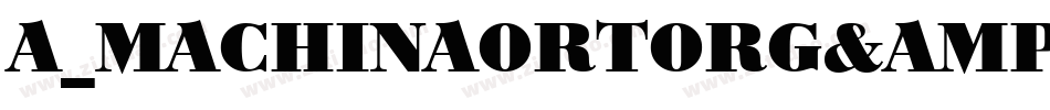 a_MachinaOrtoRg&Bt字体转换