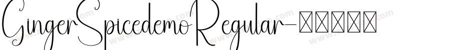 GingerSpicedemoRegular字体转换