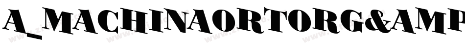 a_MachinaOrtoRg&Bt字体转换