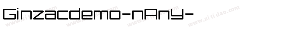 Ginzacdemo-nAnY字体转换