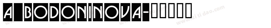 a_BodoniNova字体转换