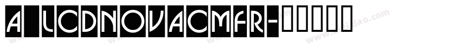 a_LCDNovaCmFr字体转换