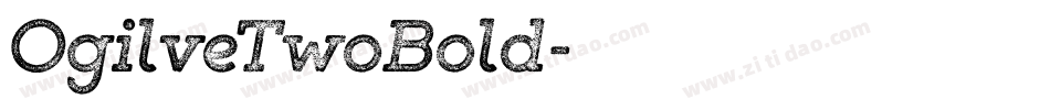 OgilveTwoBold字体转换