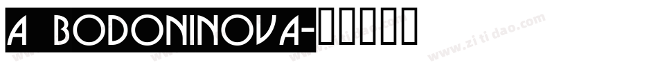 a_BodoniNova字体转换