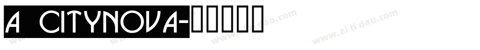 a_CityNova字体转换