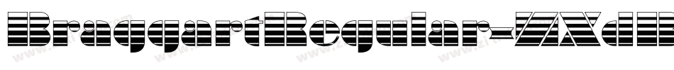BraggartRegular-ZXdB字体转换