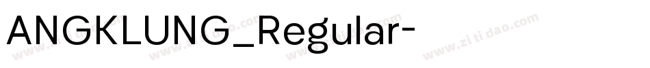 ANGKLUNG_Regular字体转换