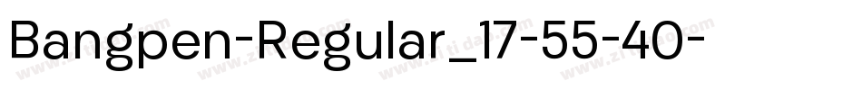 Bangpen-Regular_17-55-40字体转换