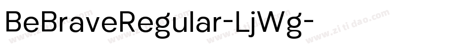 BeBraveRegular-LjWg字体转换