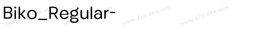 Biko_Regular字体转换