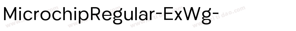 MicrochipRegular-ExWg字体转换