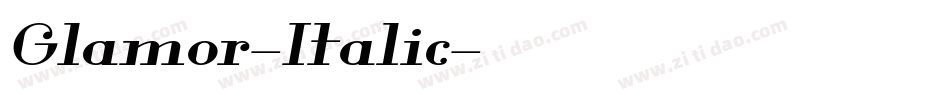 Glamor-Italic字体转换