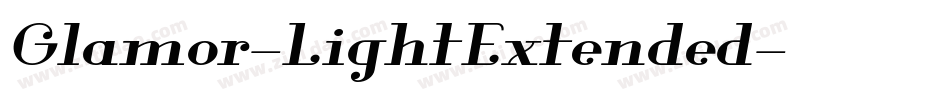 Glamor-LightExtended字体转换