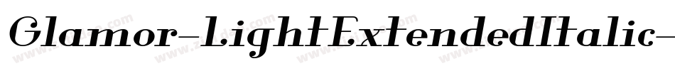 Glamor-LightExtendedItalic字体转换