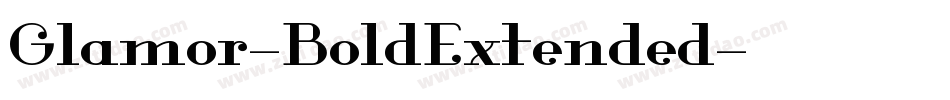 Glamor-BoldExtended字体转换