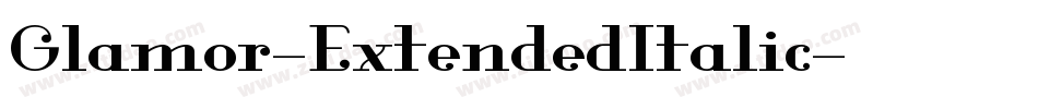 Glamor-ExtendedItalic字体转换
